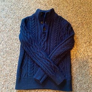 Navy blue cable GAP Kids sweater - worn once!